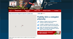 Desktop Screenshot of nebezpecneleky.cz