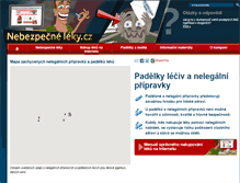 Tablet Screenshot of nebezpecneleky.cz